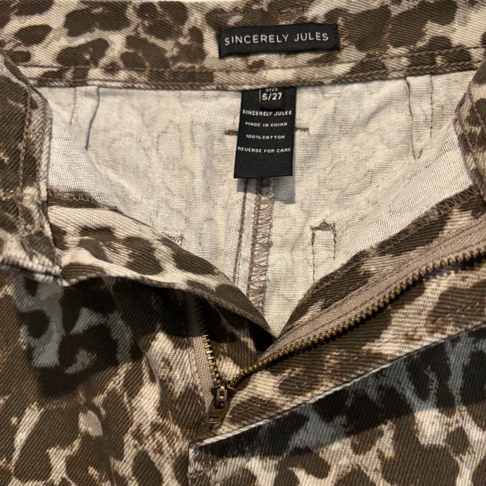 Sincerely Jules Leopard Print Jeans